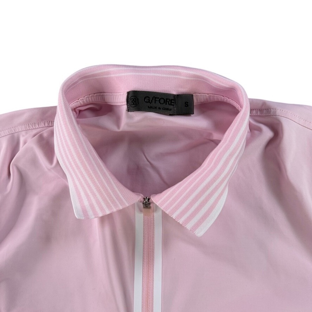G/FORE Quarter Zip Polo Womens S Pink Cherry Hills Country Club Long Sleeve Golf